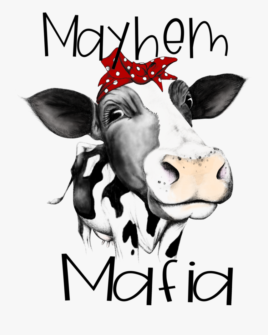 Dairy Cow, Transparent Clipart