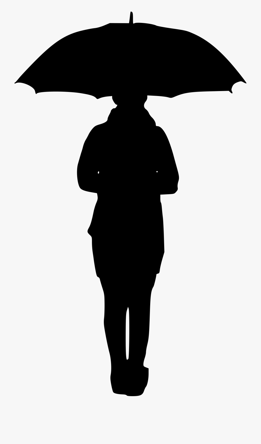 Person With A Umbrella, Transparent Clipart