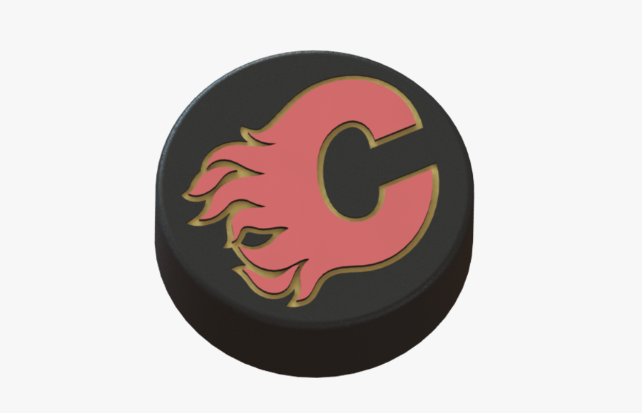 Transparent Flaming Hockey Puck Clipart - Circle, Transparent Clipart
