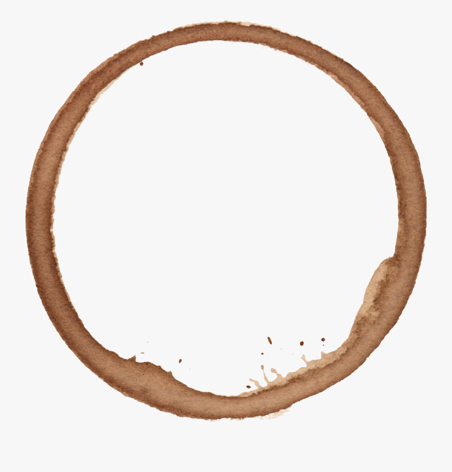 Coffee Stain Ring Png, Transparent Clipart