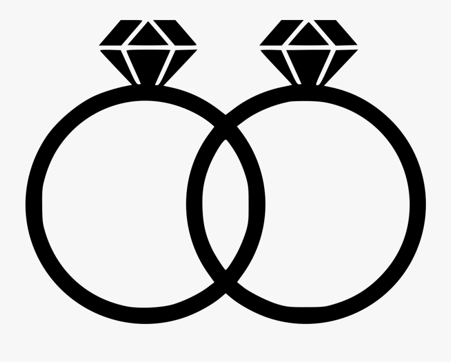 Rings - Two Rings Wedding Cards, Transparent Clipart