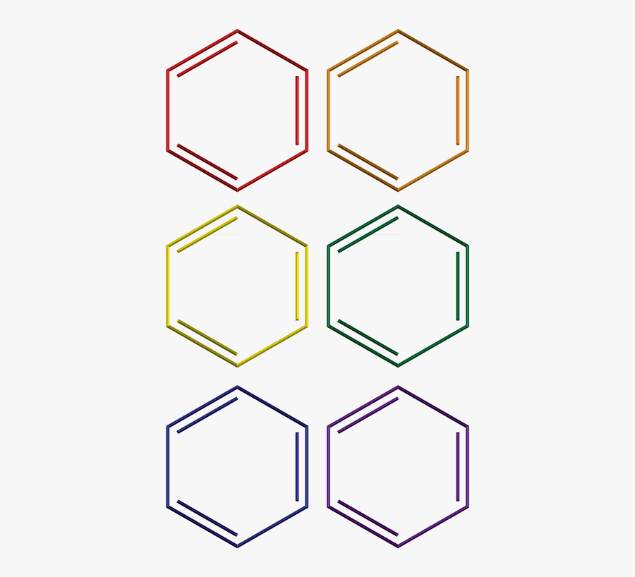 Benzene Rings In Rainbow Colors Organic Chemistry Clip Art , Free Transparent Clipart ClipartKey
