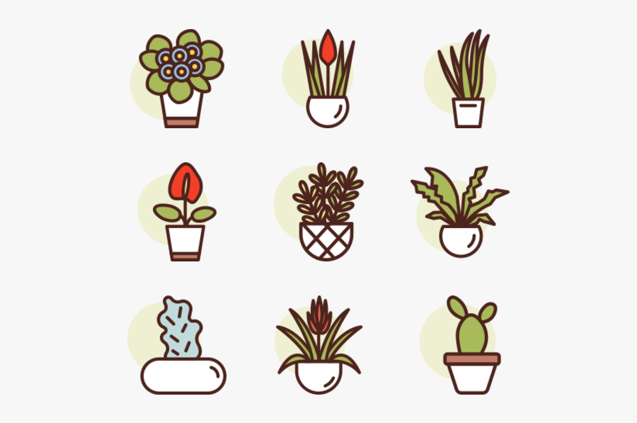 Plants - Plant Pot Art Png, Transparent Clipart