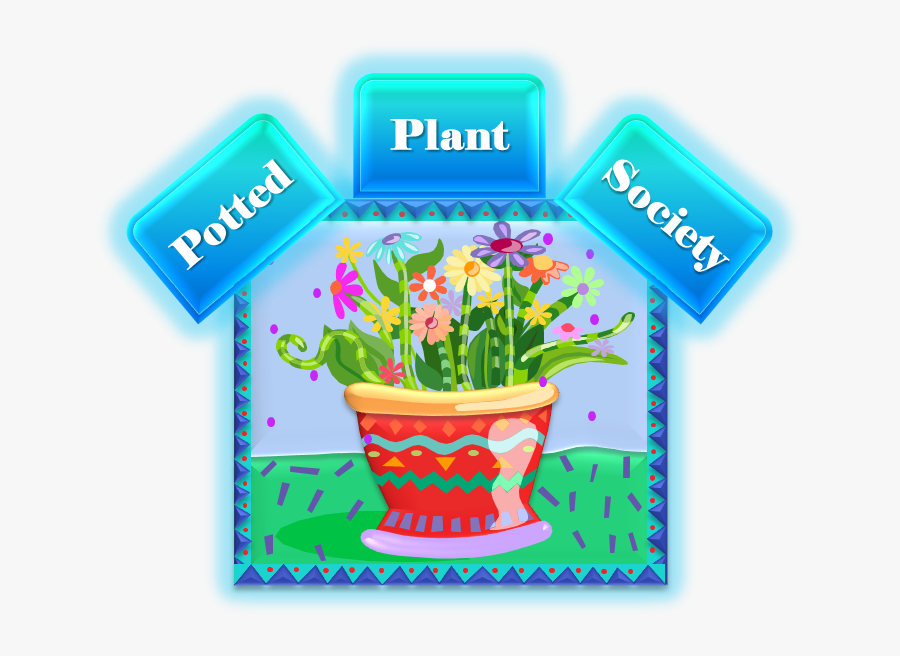 Potted Plant Society Logo - Plants, Transparent Clipart