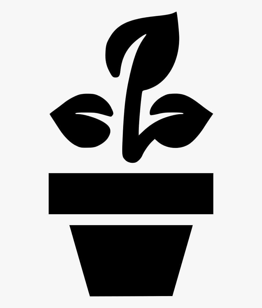 Potted Plant - Flower Pot Icon Png, Transparent Clipart