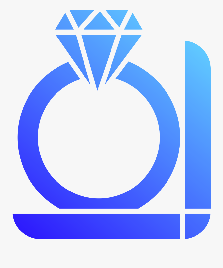 Ring - Engagement Ring Silhouette, Transparent Clipart