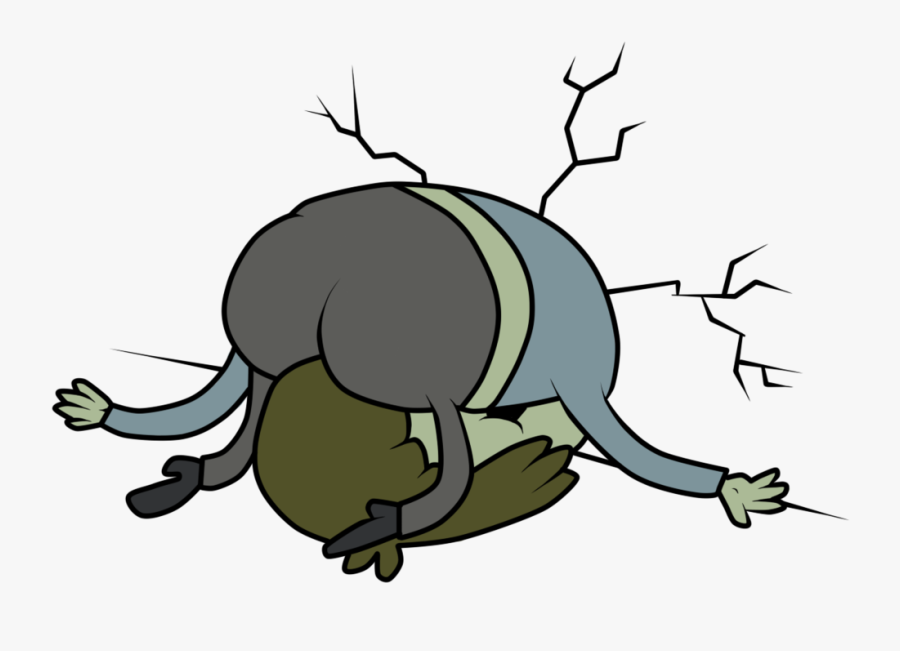 Muscle Man Flexing Regular Show, Transparent Clipart