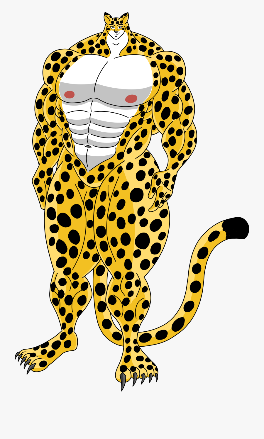 Leopard Man, Transparent Clipart