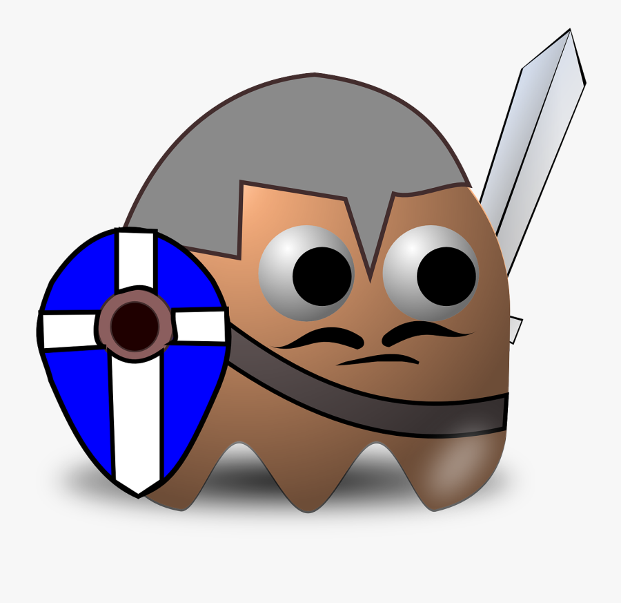 Knight Warrior Pacman Free Picture - Pacman Warrior, Transparent Clipart