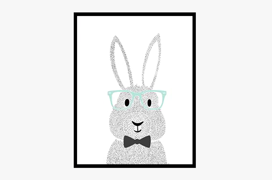 Cartoon Rabbit Canvas Art Print - Cartoon, Transparent Clipart