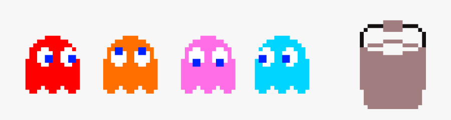 Pacman And Ghosts Png, Transparent Clipart