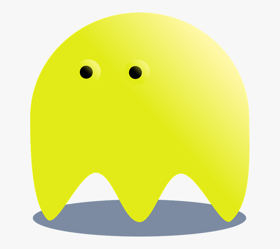 Yellow, Ghost, Pacman, Horror, Fantasy, Monster - Pink, Transparent Clipart