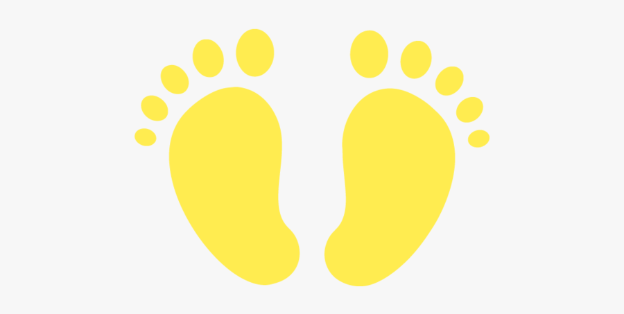 Baby Footprints Png Yellow, Transparent Clipart