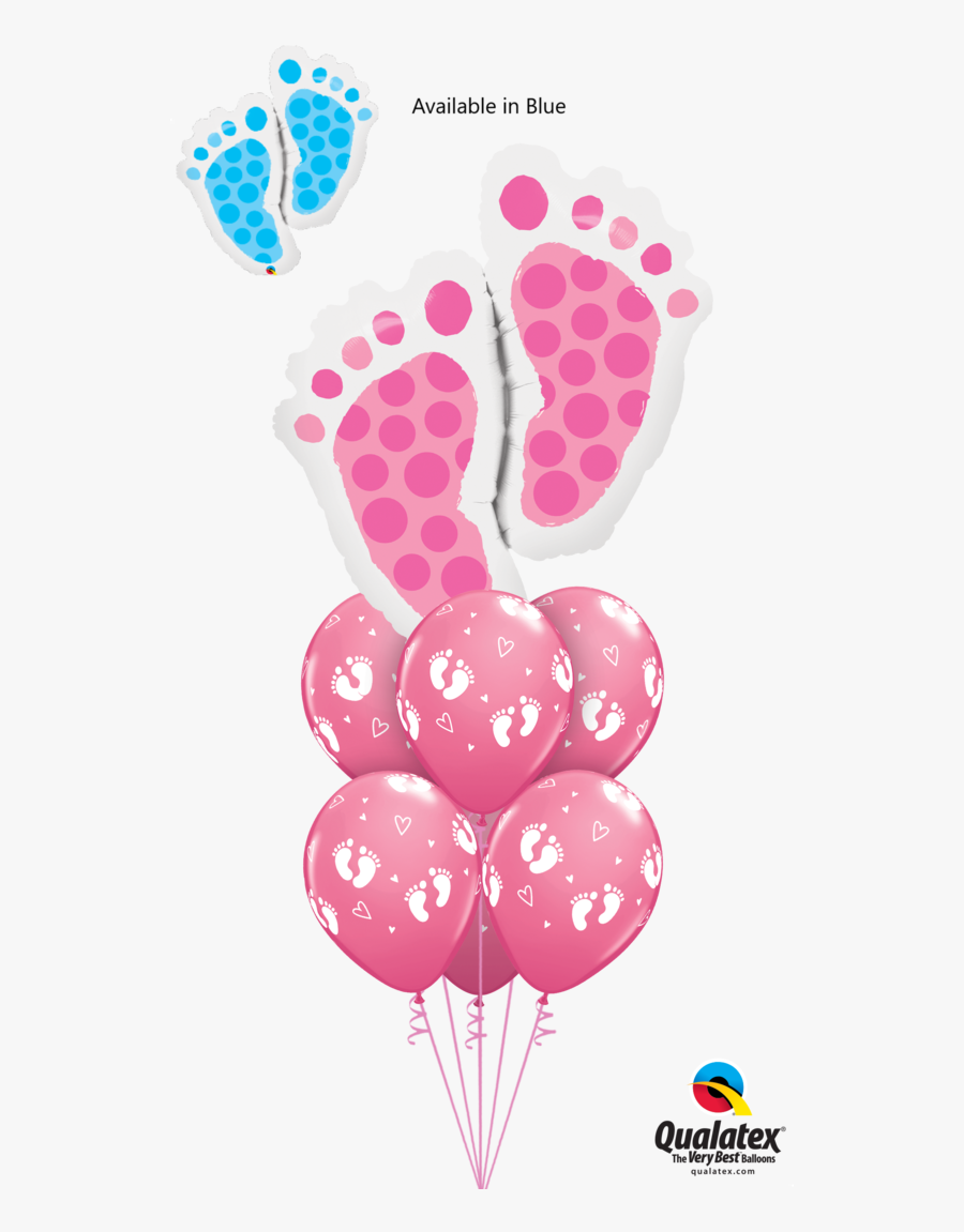 Foil Balloon Baby Feet, Transparent Clipart