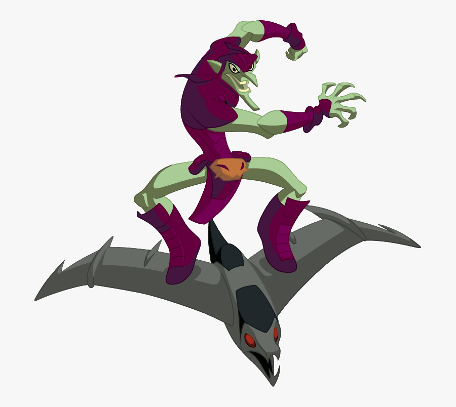 The Green Goblin - Spectacular Spiderman Green Goblin Glider, Transparent Clipart