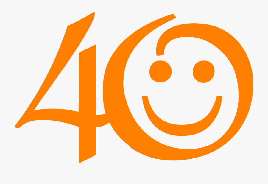 Plaquinha De Aniversario De 40 Anos, Transparent Clipart