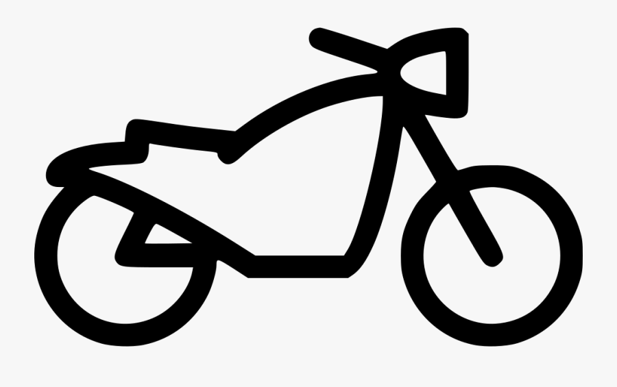 Clip And White,bicycle Wheel,coloring Part,line Art - Motorcycle, Transparent Clipart