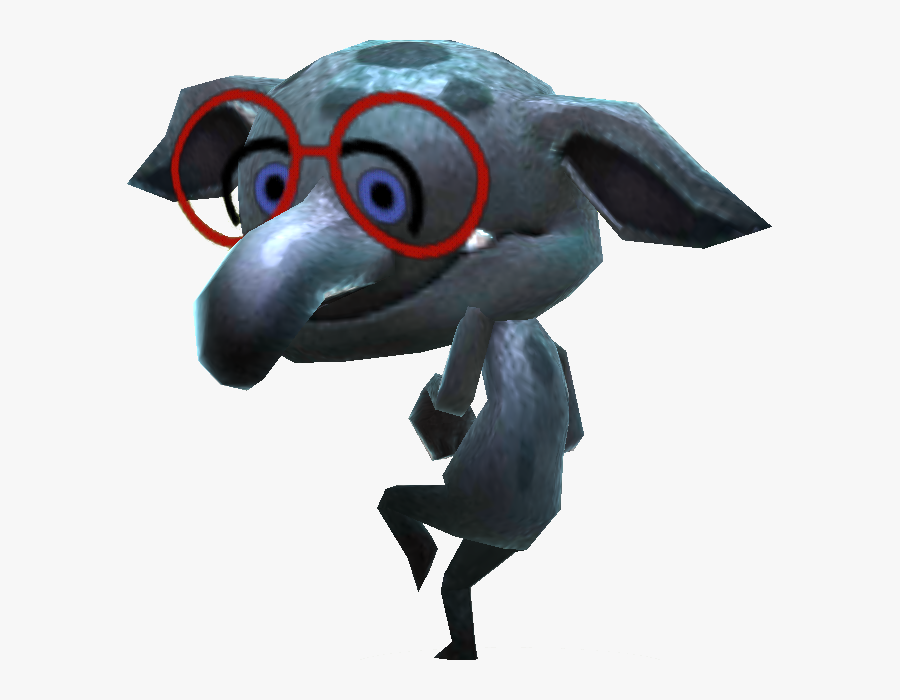 The Land Where Miis Gather - Short Goblin With Glasses, Transparent Clipart
