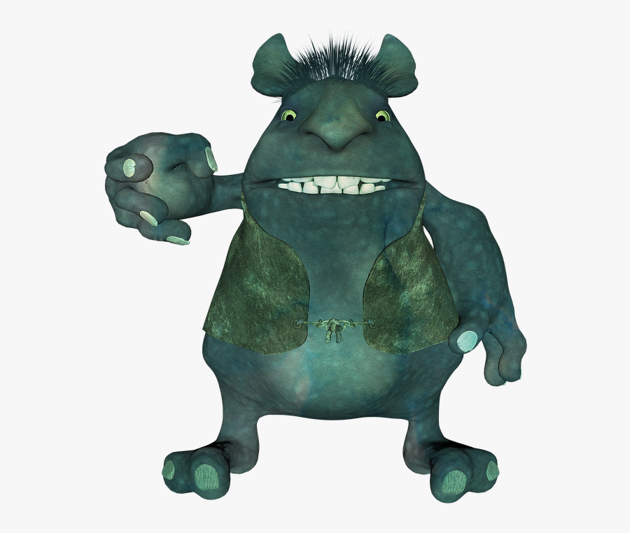 Troll, Monster, Beast, Goblin, Fantasy, Ogre, Shrek - Troll Monstruo, Transparent Clipart