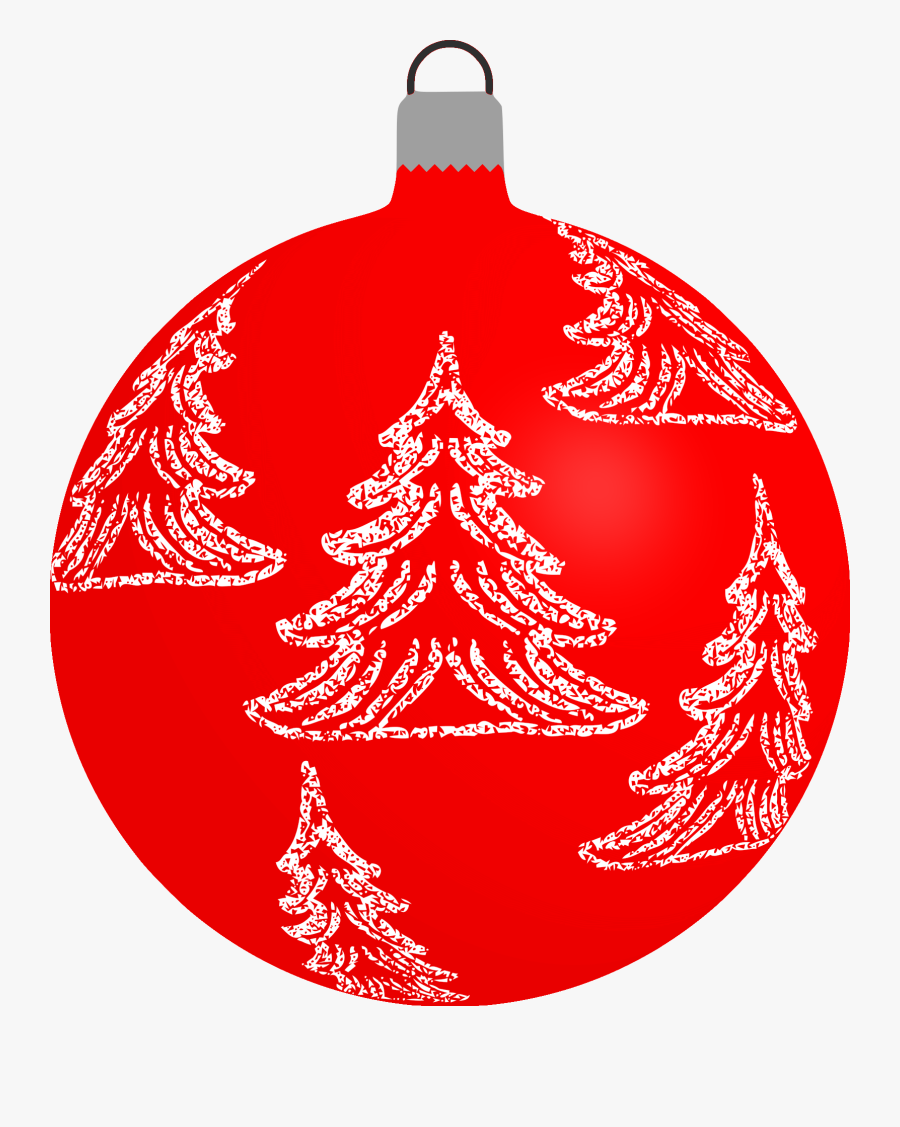 Christmas Ornament - Baubles Christmas Decorations Red, Transparent Clipart