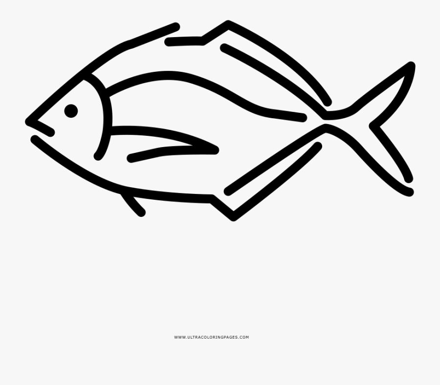 Tropical Fish Coloring Page - Pomacentridae, Transparent Clipart