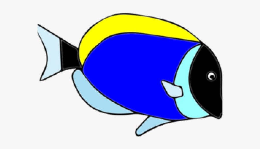 Tropical Fish Clipart Blue Tang - Clipart Blue Tang Fish, Transparent Clipart