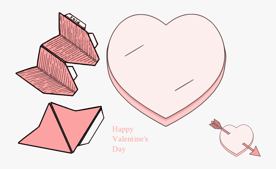 Pencil Pals Valentine Pencil Pink - Heart, Transparent Clipart