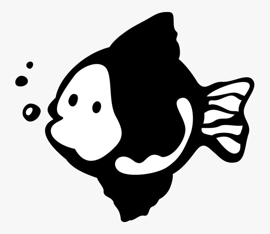 Vector Illustration Of Marine Aquatic Tropical Fish, Transparent Clipart
