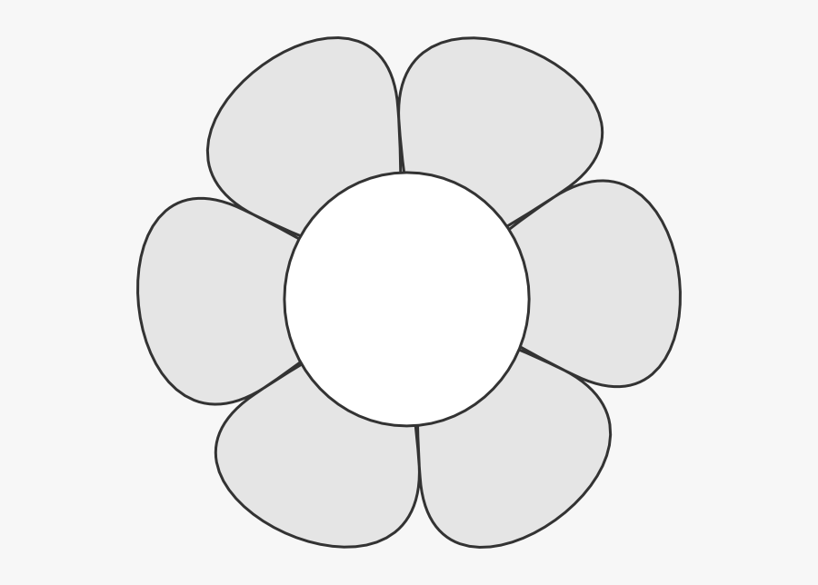 Uncolored Daisy Svg Clip Arts - Flower Clipart Public Domain, Transparent Clipart