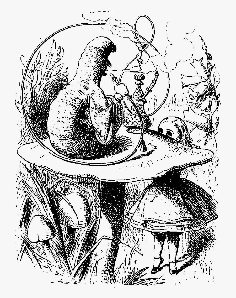 Alice In Wonderland Caterpillar Original, Transparent Clipart