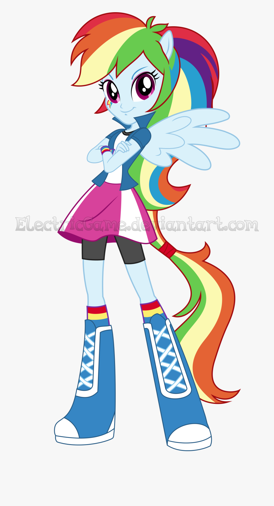 Mlp Eg The Equestria Girls Rainbow Vector By Electricgame-d9opi7c - My Little Pony Humana, Transparent Clipart