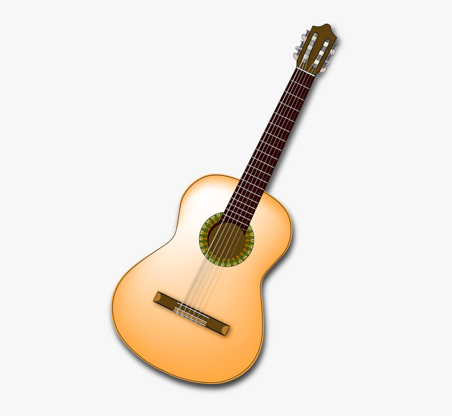 Instruments Clipart Song - Draw A Spanish Guitar, Transparent Clipart