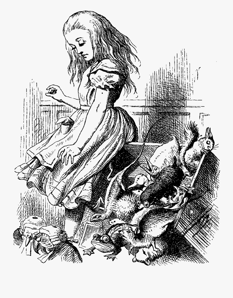 Alice In Wonderland Illustrations, Transparent Clipart
