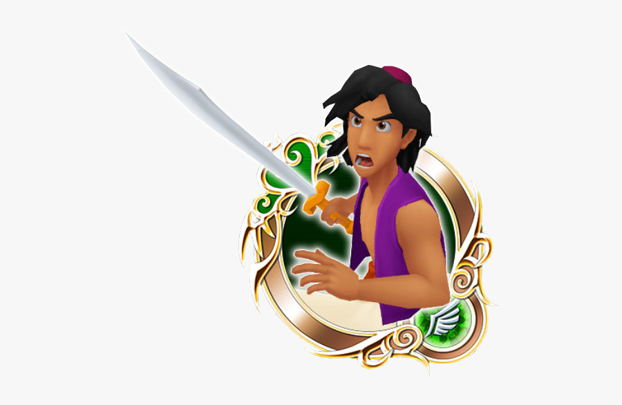 Aladdin - Kingdom Hearts Aqua Medal, Transparent Clipart