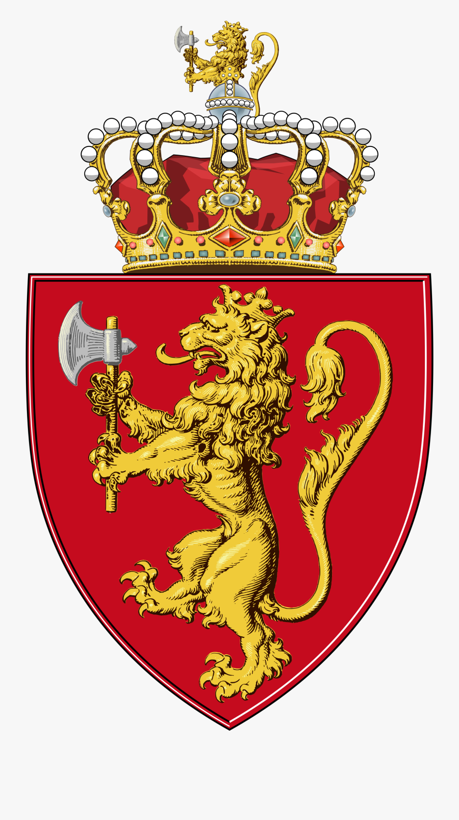 Gutierrez Of Spain Coat Of Arms Png - National Emblem Of Norway, Transparent Clipart