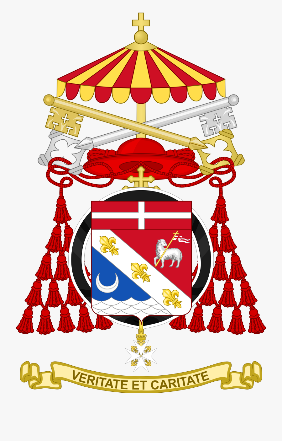 Coat Of Arms Of Jean-louis Pierre Cardinal Tauran - Cardinal Wuerl Coat Of Arms, Transparent Clipart