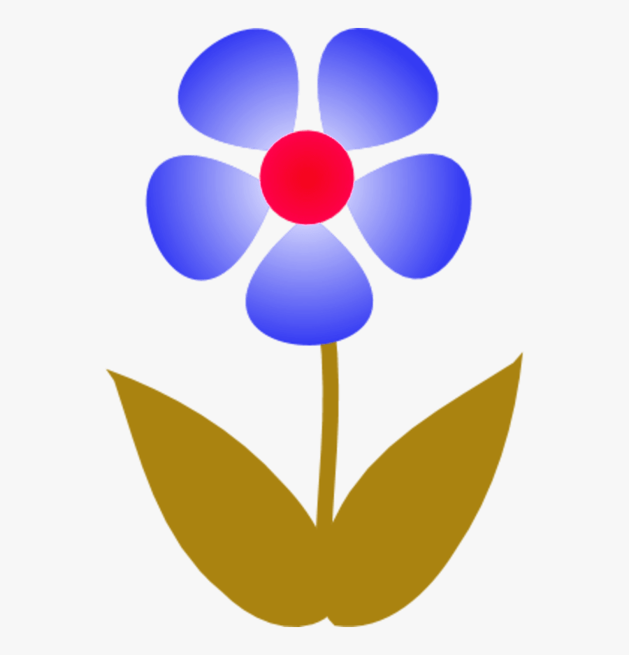 Single Flower Art Png, Transparent Clipart