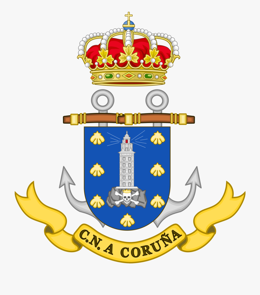 The City Crest Of A Coruña - Crown Of Spain, Transparent Clipart