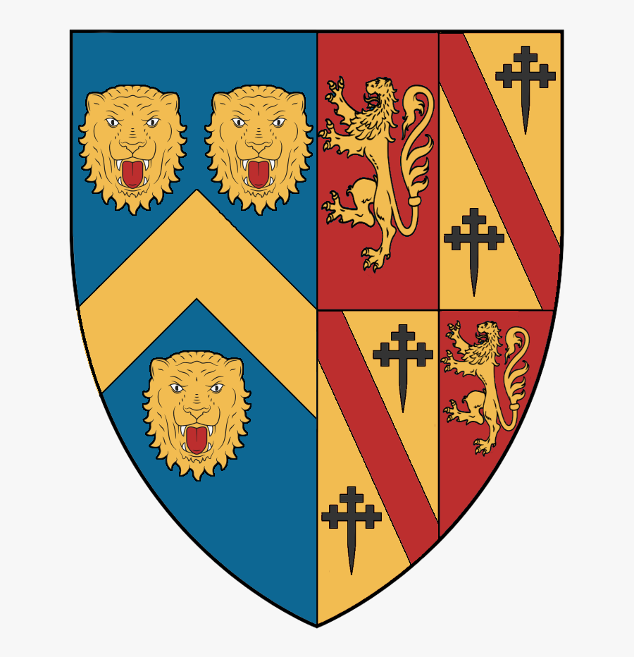 The Impaled Arms Of The Sixth Earl Of Grantham And - Coat Of Arms Of Julian Fellowes, Transparent Clipart
