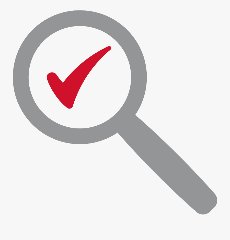 Magnifyingglass Checkmark - Sign, Transparent Clipart