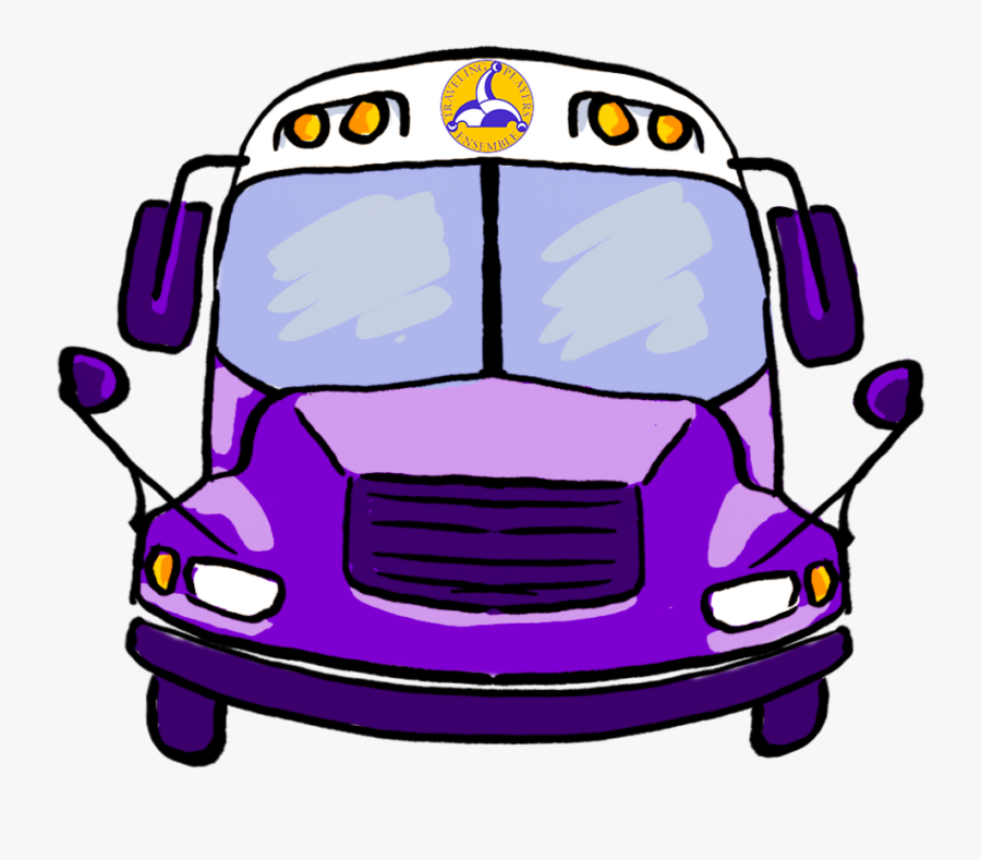 Purple Bus Clip Art, Transparent Clipart