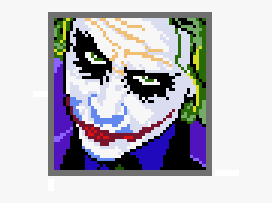 Joker Pixel Art, Transparent Clipart