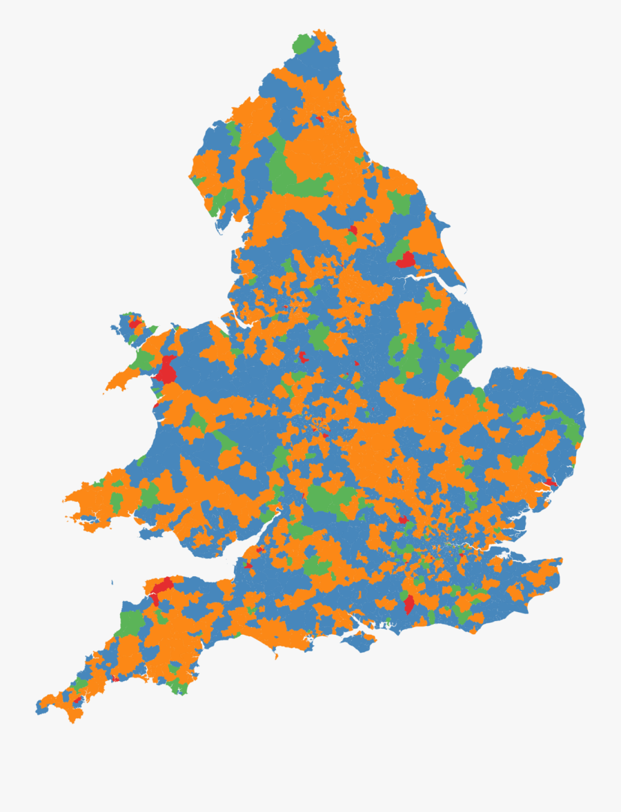 Uk Violent Crime Low Season By Postcode District - North Wales On Map, Transparent Clipart