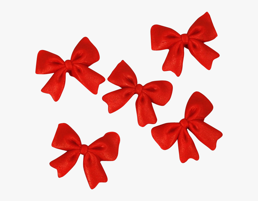 Clip Art Red Bows - Present, Transparent Clipart