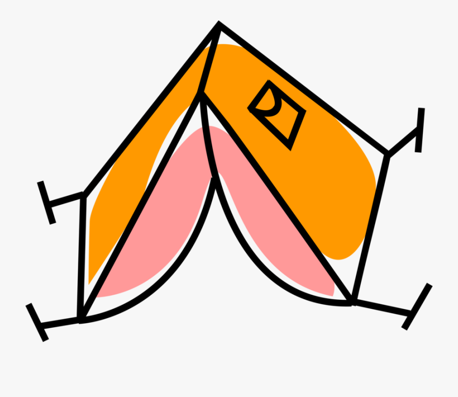 Camping Shelter Vector Image Illustration Of Outdoor - Jacob Among The Tents Coloring Pages, Transparent Clipart