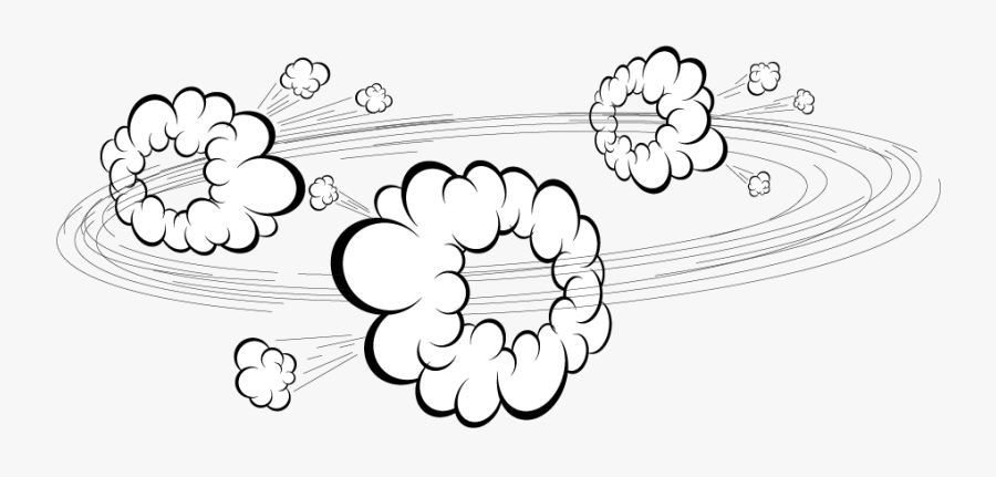 Transparent Dust Cloud Clipart - Dust Cartoon Explosion Png, Transparent Clipart