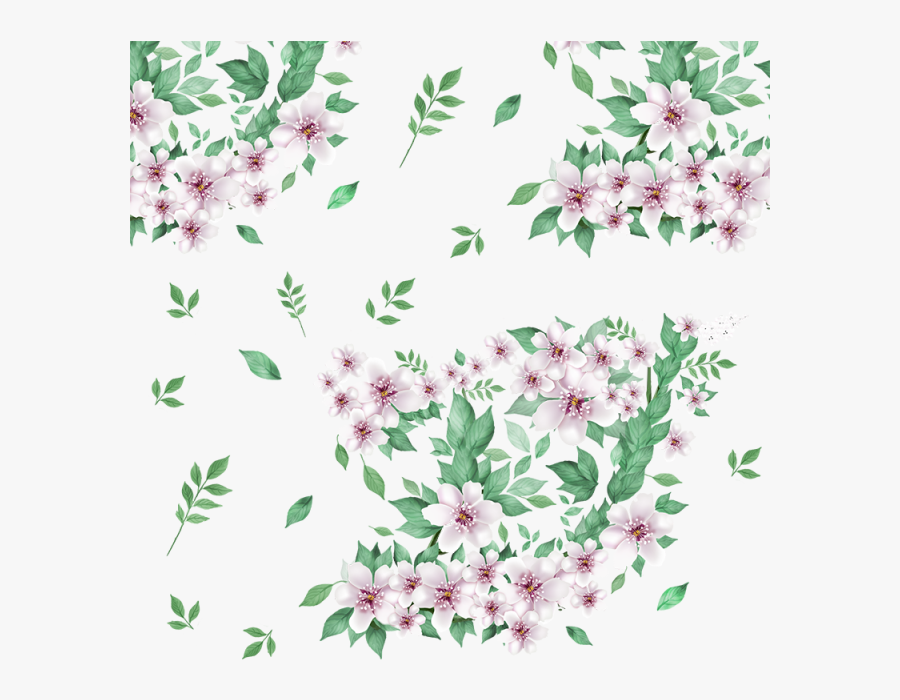 Transparent Beautiful Flower Clipart - Flower Leaf Vector Png, Transparent Clipart