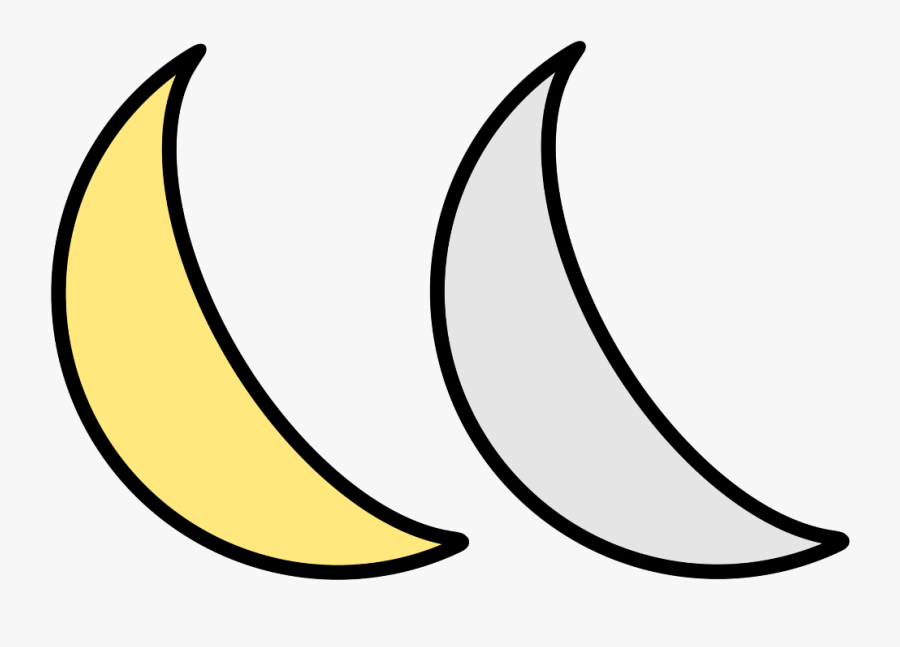 #moon #crescent #cheese #dust #space #yellow #grey, Transparent Clipart