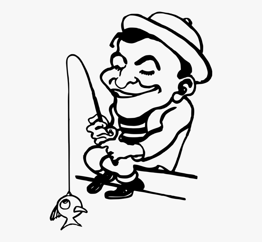 Fishing Clip Fisher - Happy Fisher, Transparent Clipart