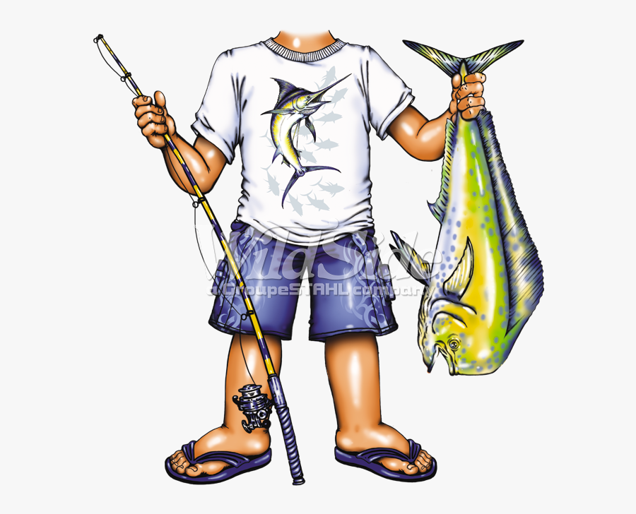 Fisher Boy With Fish - Fisher Boy, Transparent Clipart